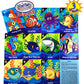 Matty's Toy Stop Deluxe Jumbo Classic Playing Card Games Set (6.75" x 4.75") Featuring Go Fish, Old Maid & Animal Rummy - 3 Pack