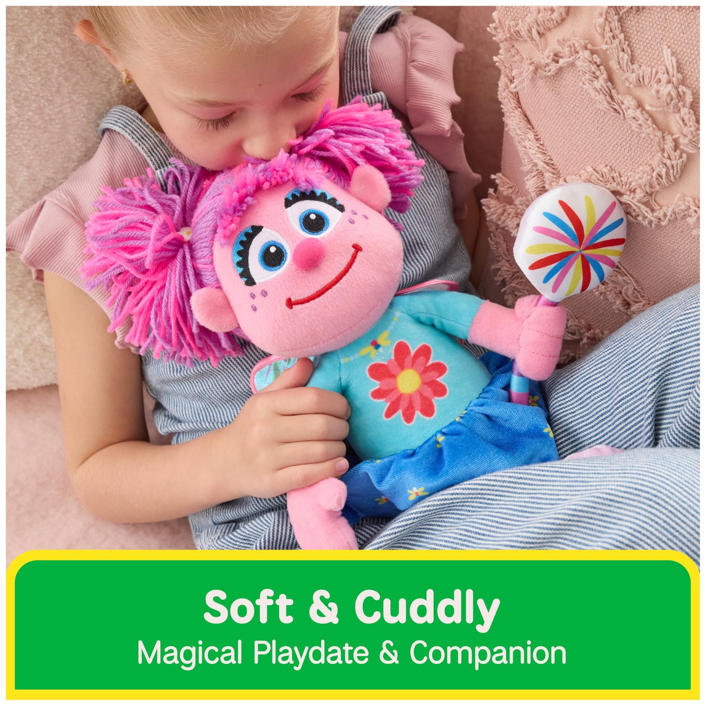GUND Sesame Street Abby Cadabby 14-Inch Plush Toy with LED Wand for Ages 1+