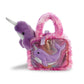 Aurora® Fashionable Fancy Pals™ Narwhal Stuffed Animal - Plush with Stylish Purse for Dress Up Fun - Perfect for Kids 3+ Years, Costumes,