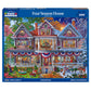 White Mountain 1000 Piece Jigsaw Puzzle, Four Season House