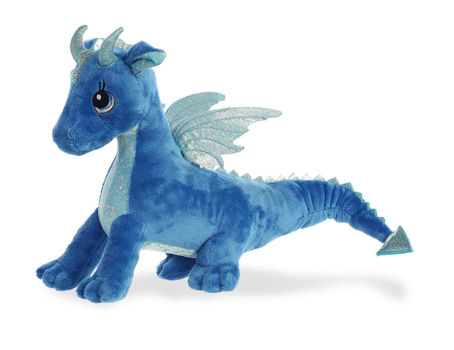 Aurora® Enchanting Sparkle Tales™ Indigo Dragon™ Stuffed Animal - Magical Adventures - Endless Play - Blue 16 Inches