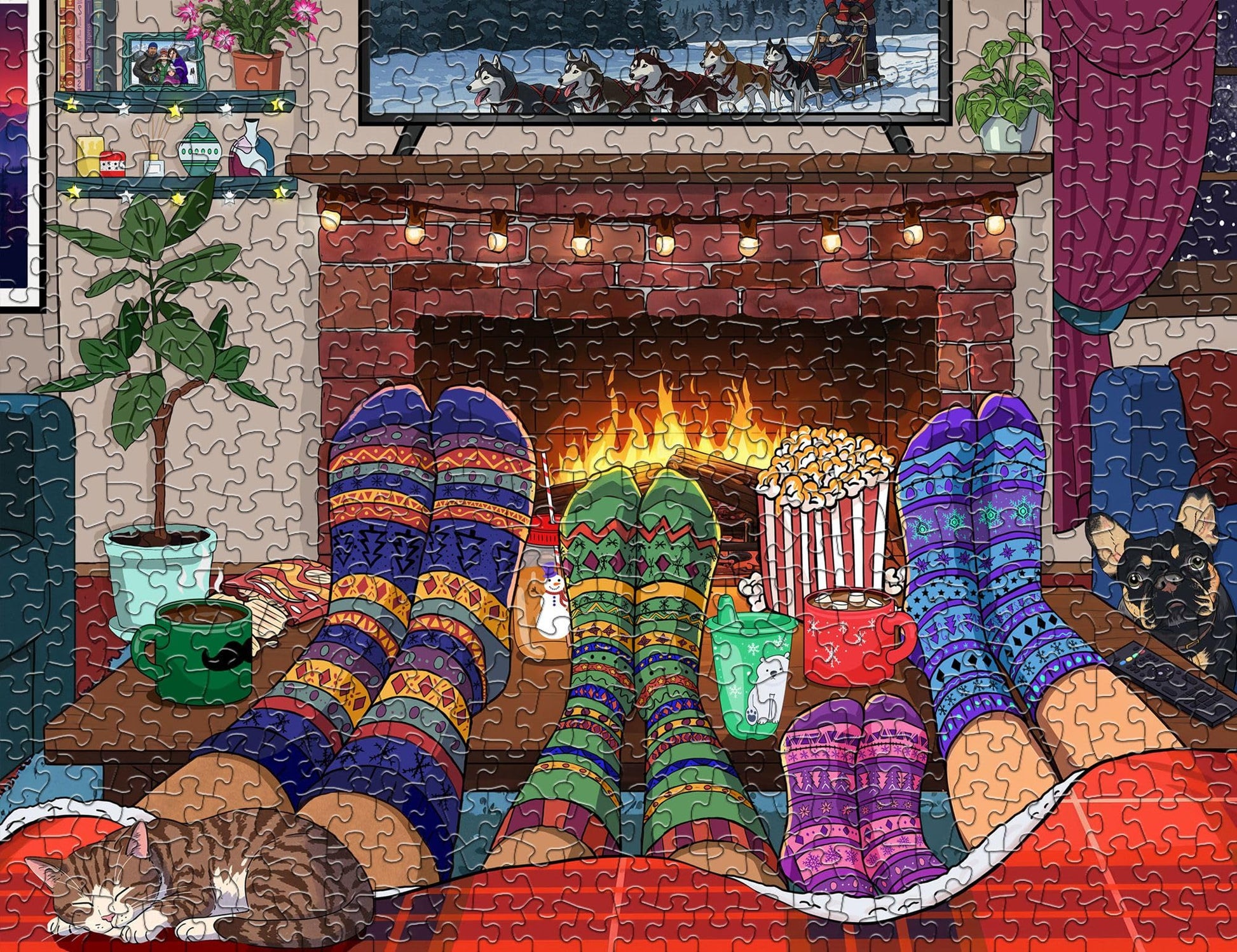 Springbok Snuggle Season 500 Piece Jigsaw Puzzle for Adults and Family