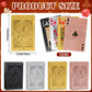 4 Pack Playing Cards, Waterproof Playing Cards, 4 Deck of Plastic Playing Card Bulk, Cool Foil Poker Card Standard Index Set for Beach Table Magic
