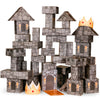 National Geographic Jumbo Cardboard Building Blocks - 45-Pc. Extra-Thick Cardboard Bricks for Kids, Build a Castle Play House, Indoor Playhouse, Large