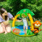 Poolmaster Learn-to-Swim Go Bananas Monkey Inflatable Kiddie Pool With Canopy