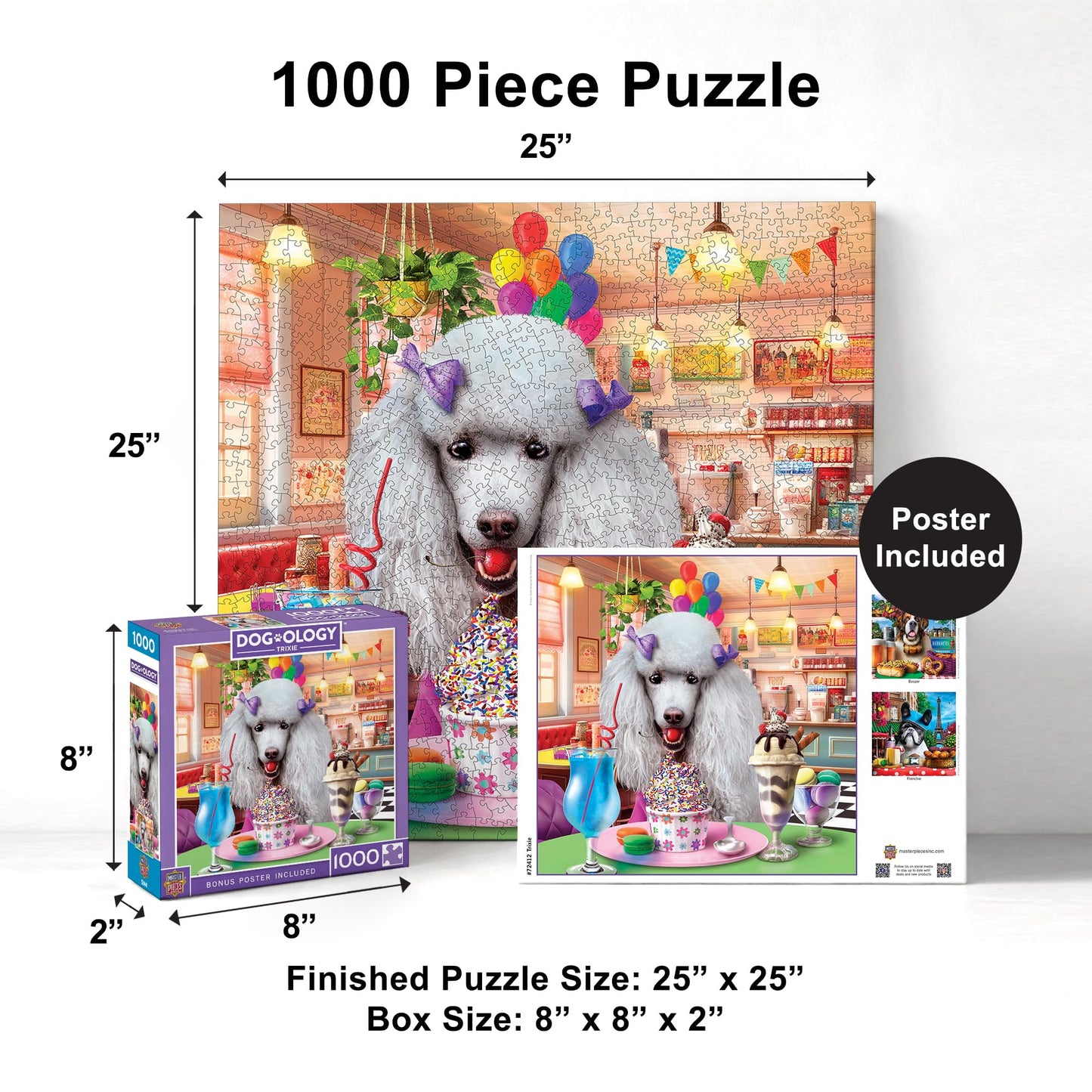 MasterPieces 1000 Piece Jigsaw Puzzle for Adults and Family - Trixie - 19.25"x26.75"