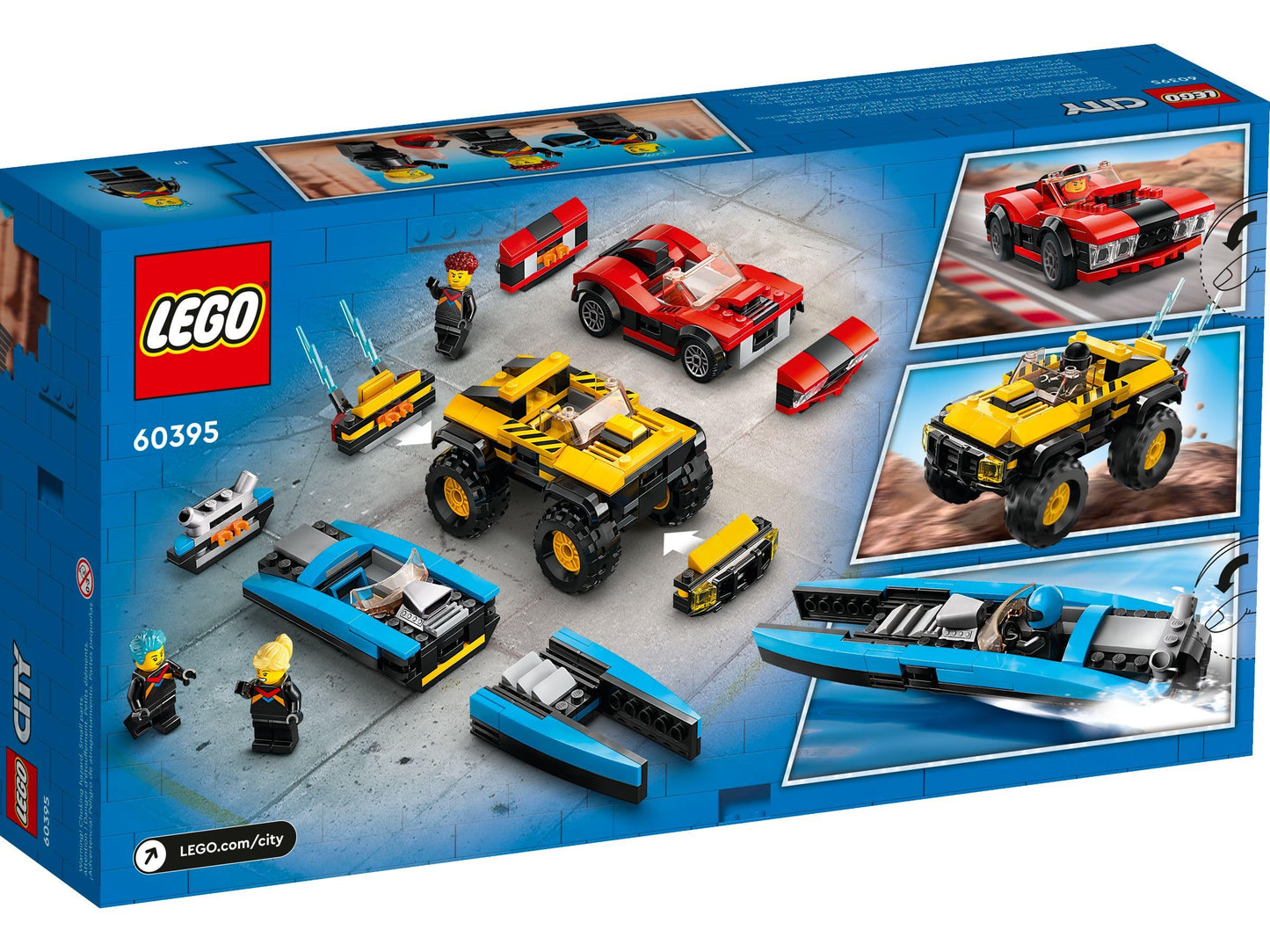 Lego City 60395 2KDRIVE Triple Vehicle Race Pack