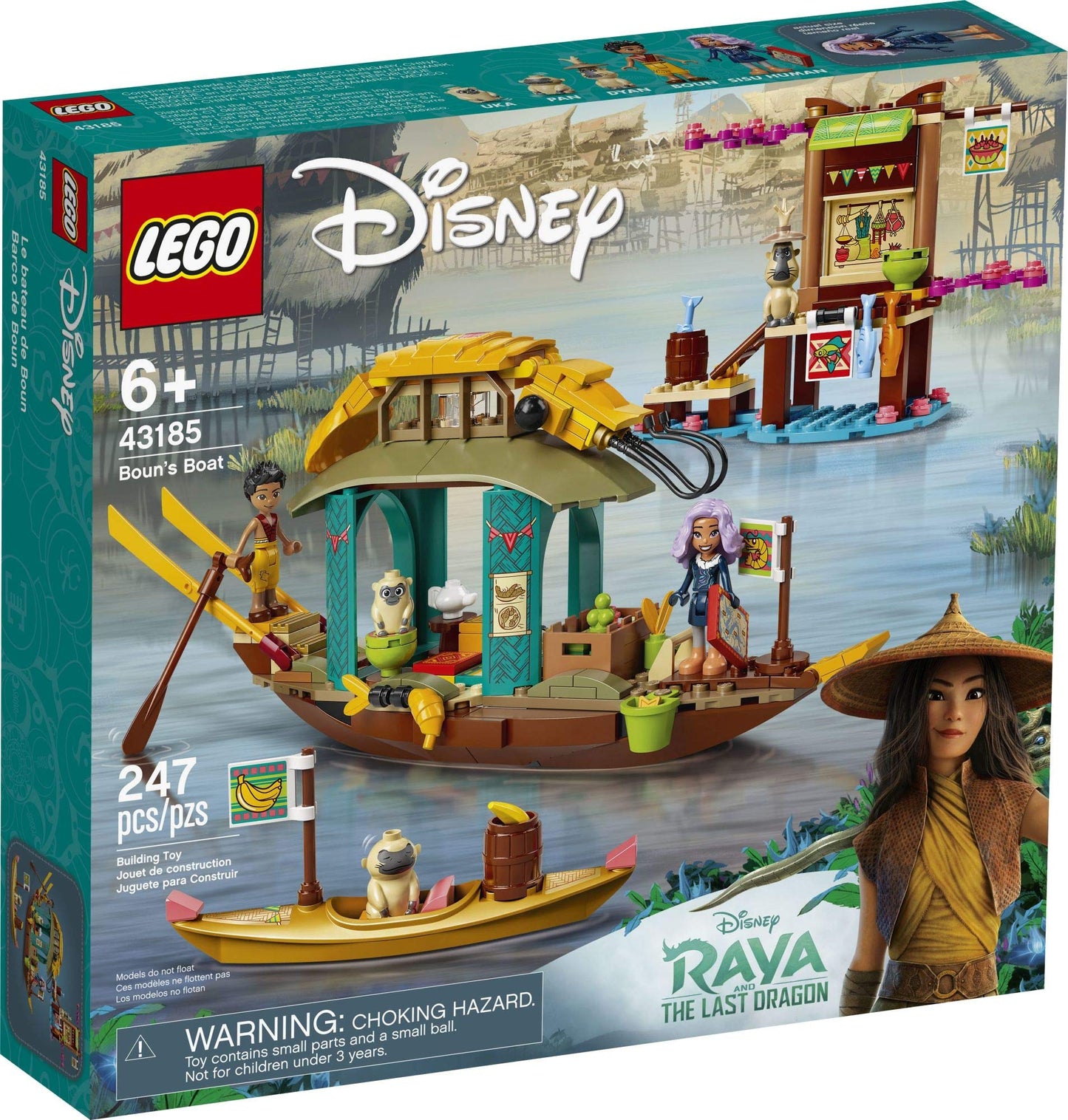 LEGO Disney Boun’s Boat 43185 Building Kit; an Imaginative Toy Building Kit; Best for Kids Who Like Exploring The World and Adventuring with Strong
