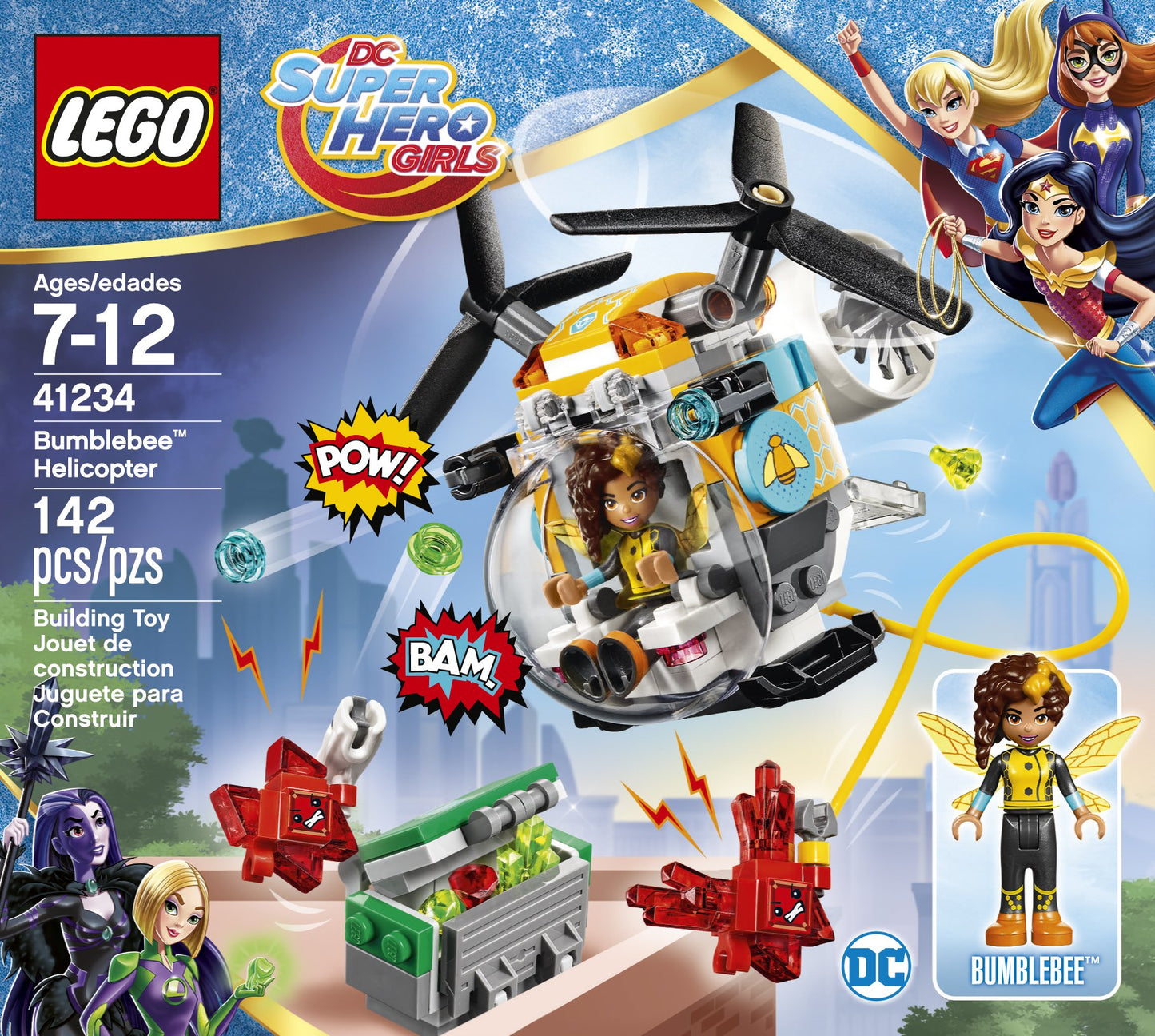LEGO DC Super Hero Girls Bumblebee Helicopter 41234 DC Collectible