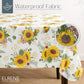 Elrene Home Fashions Sunflower Season Vintage Floral Water- and Stain-Resistant Vinyl Tablecloth with Flannel Backing, 60 Inches X 84 Inches