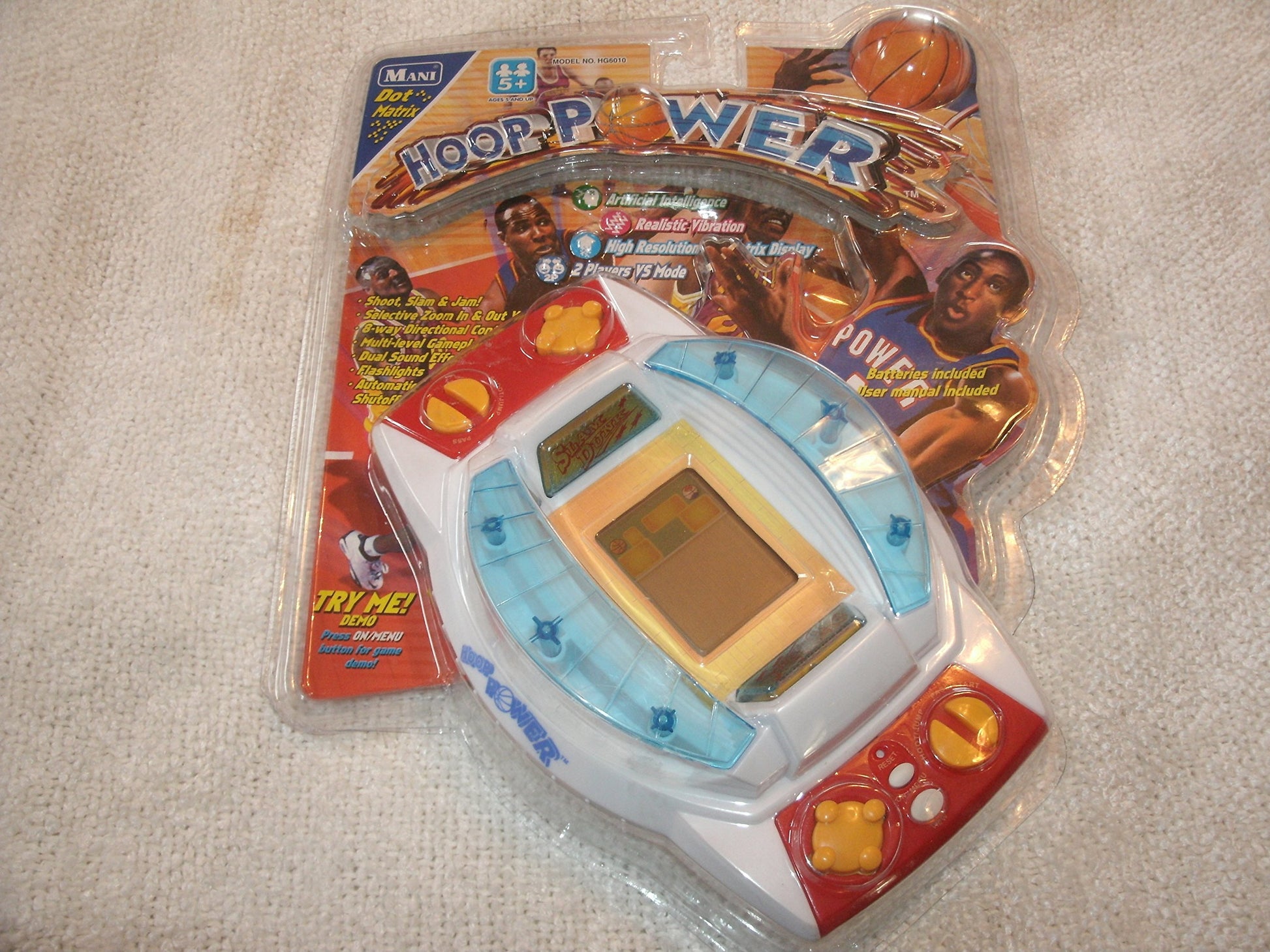 Mani Technology Hoop Power Dot Matrix Handheld Basketball Game