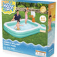 H2OGO! Inflatable Family Kiddie Pool, Dunk'n Splash 8'3" x 66" x 40" Outdoor Inflatable Swimming Pool with Basketball Hoop for Kids