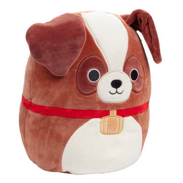 Squishmallows 10" Sassafras the St. Bernard Dog - Officially Licensed Kellytoy Plush - Collectible Soft & Squishy Puppy Stuffed Animal Toy - Add
