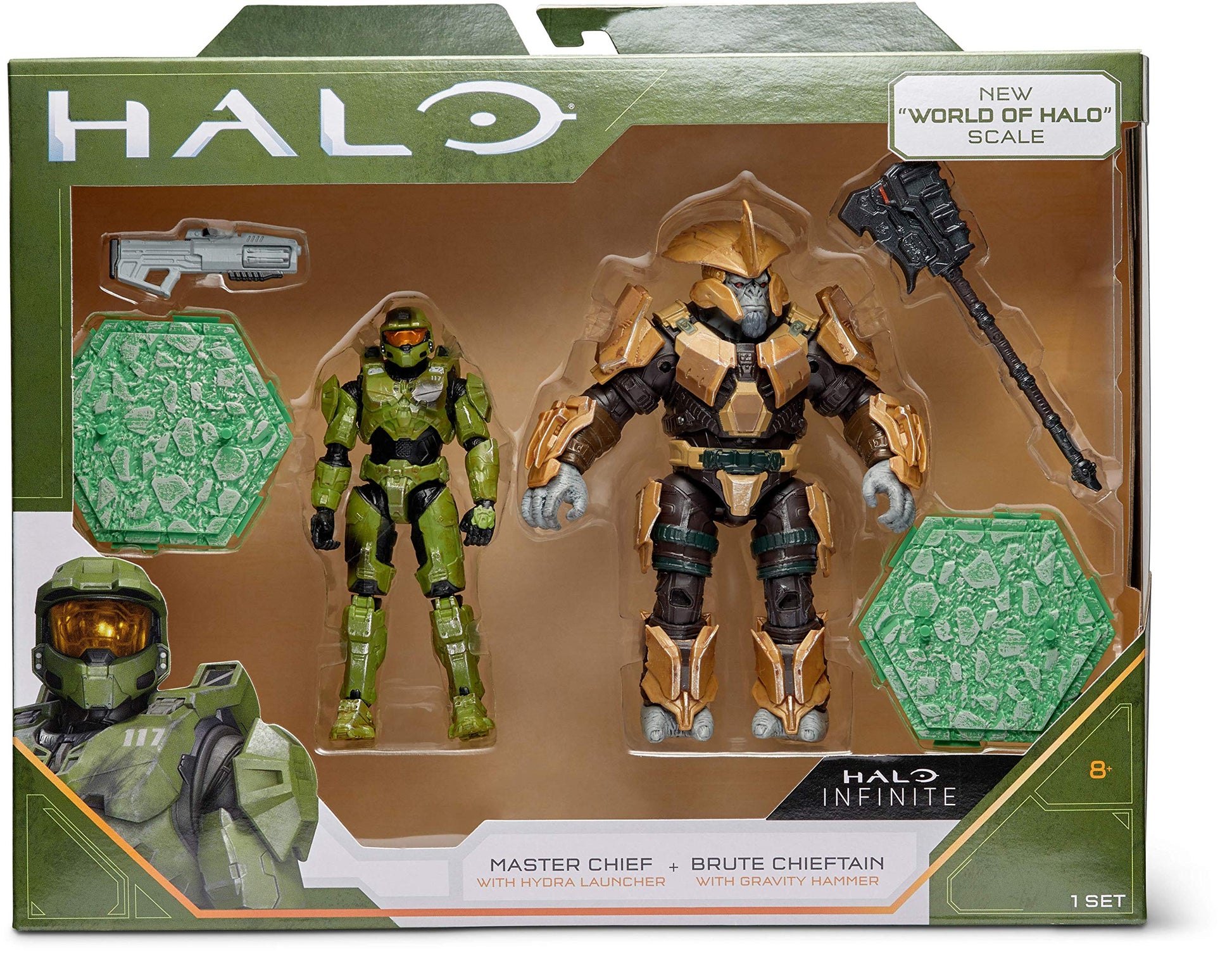 Halo 4" “World of Halo” Two Figure Pack - Master Chief vs. Brute Chieftain