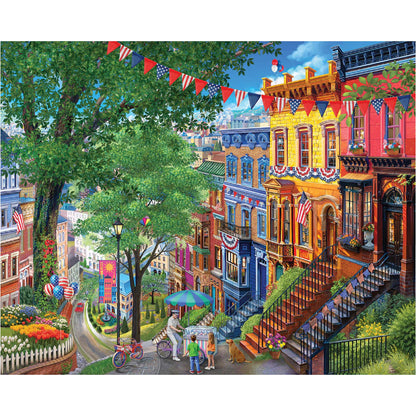 White Mountain 1000 Piece Jigsaw Puzzle 4th of July, Summer in The City