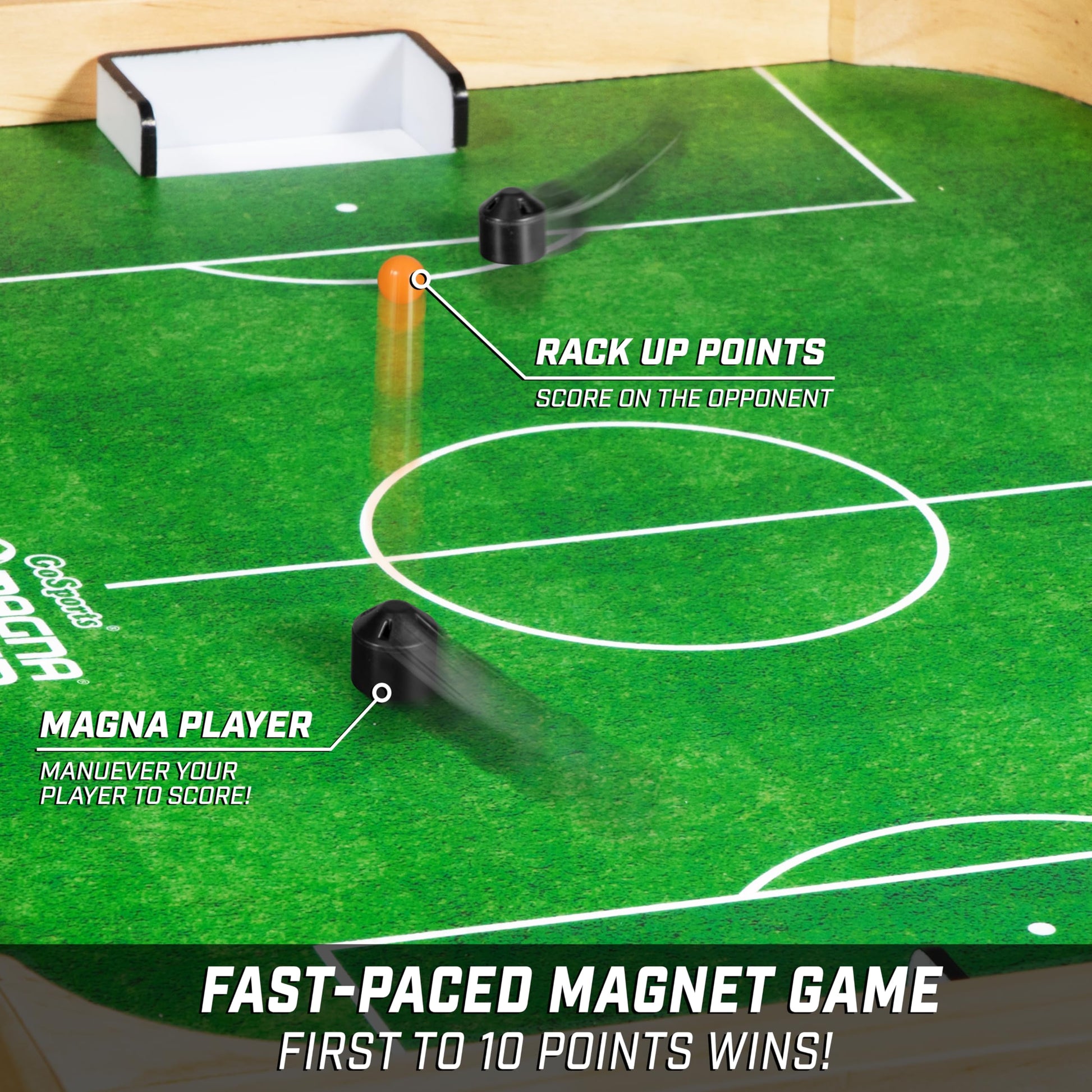 GoSports Magna Soccer Tabletop Board Game - Fast-Paced Magnet Game