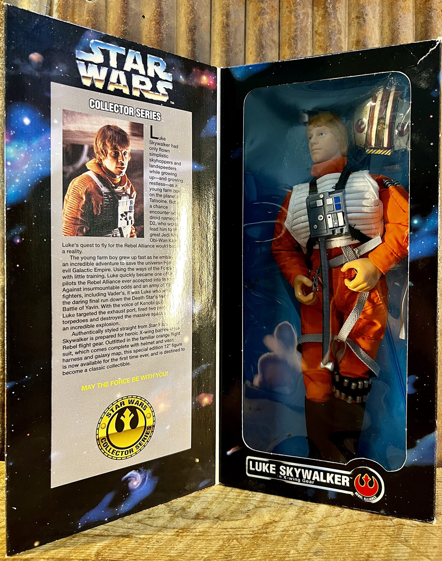 Star Wars Collector Series 12" Luke Skywalker in X-wing Gear Doll Figure By Kenner