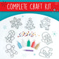 Creativity for Kids Holiday Easy Sparkle Window Art Craft Kit: Create 7 Window Art Designs, Holiday Crafts, Christmas Crafts for Kids, Christmas