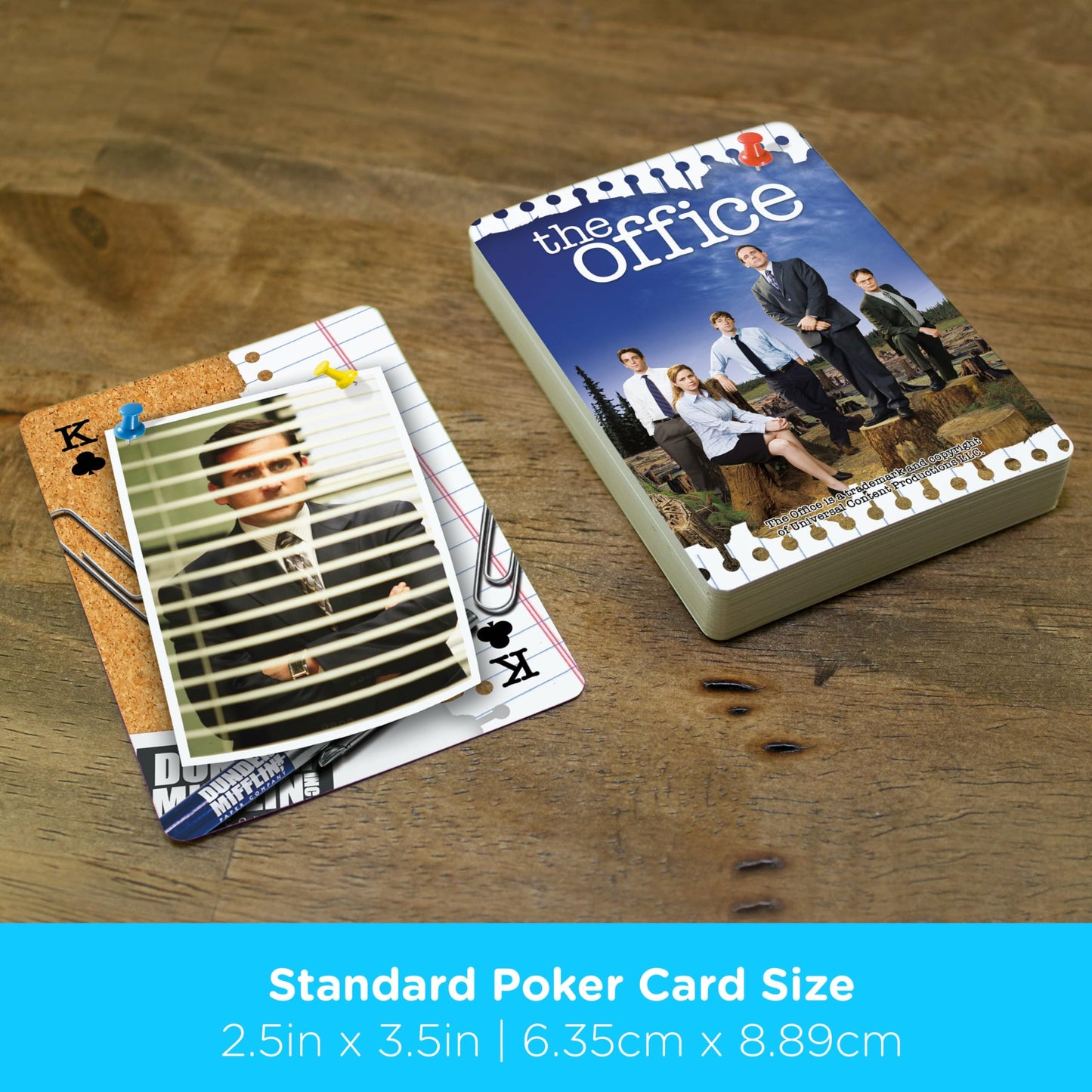 AQUARIUS The Office Cast Playing Cards - The Office Themed Deck of Cards for Your Favorite Card Games - Officially Licensed The Office Merchandise