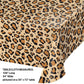 Creative Converting 329660 Leopard Anial Print Plastic Tablecloth
