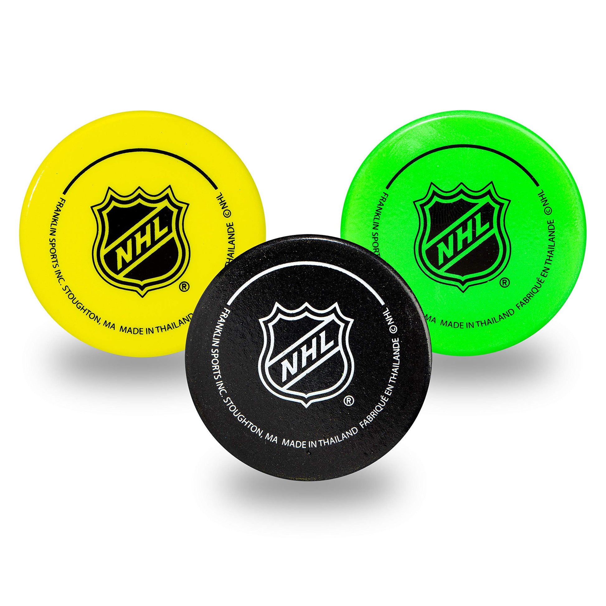 Franklin Sports NHL Mini Foam Hockey Pucks - 3 Pack - Assorted