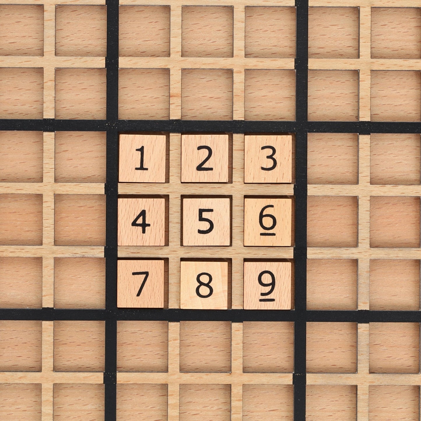 WE Games Replacement Wooden Sudoku Number Tiles - Extra Set of Pieces