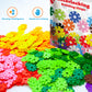PicassoTiles Building Chip Interlocking Disc Construction Blocks in Brown Color STEM Learning Early Education Toy Engineering Playset Child Brain
