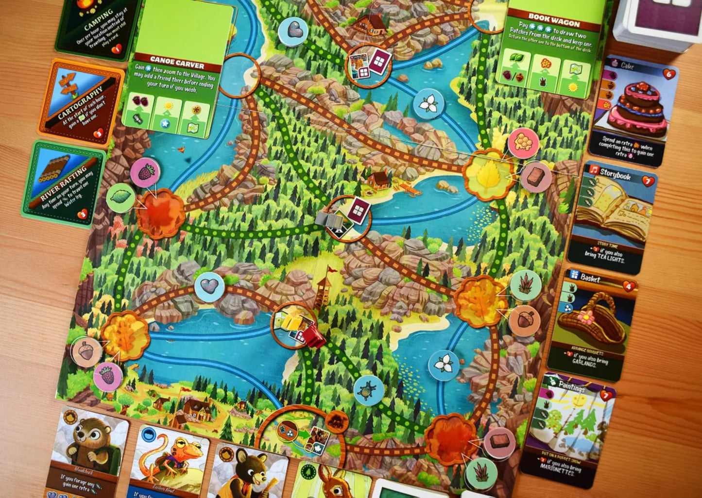 Maple Valley Board Game - Strategy Board Game with Forest Critters at a Spring Festival