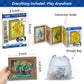 TOSY Picture Cube Floral Masterpieces: 6-in-1 Magnetic Picture Puzzle, 80 Blocks, 480 Puzzle Faces, 0.6in, B043, Seamless UV Art, Display-Ready Frame