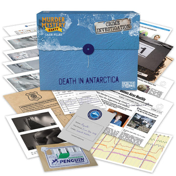Murder Mystery Party Case File Game, Death in Antarctica, Interactive Mystery Game for 1+ Players, Ages 14+