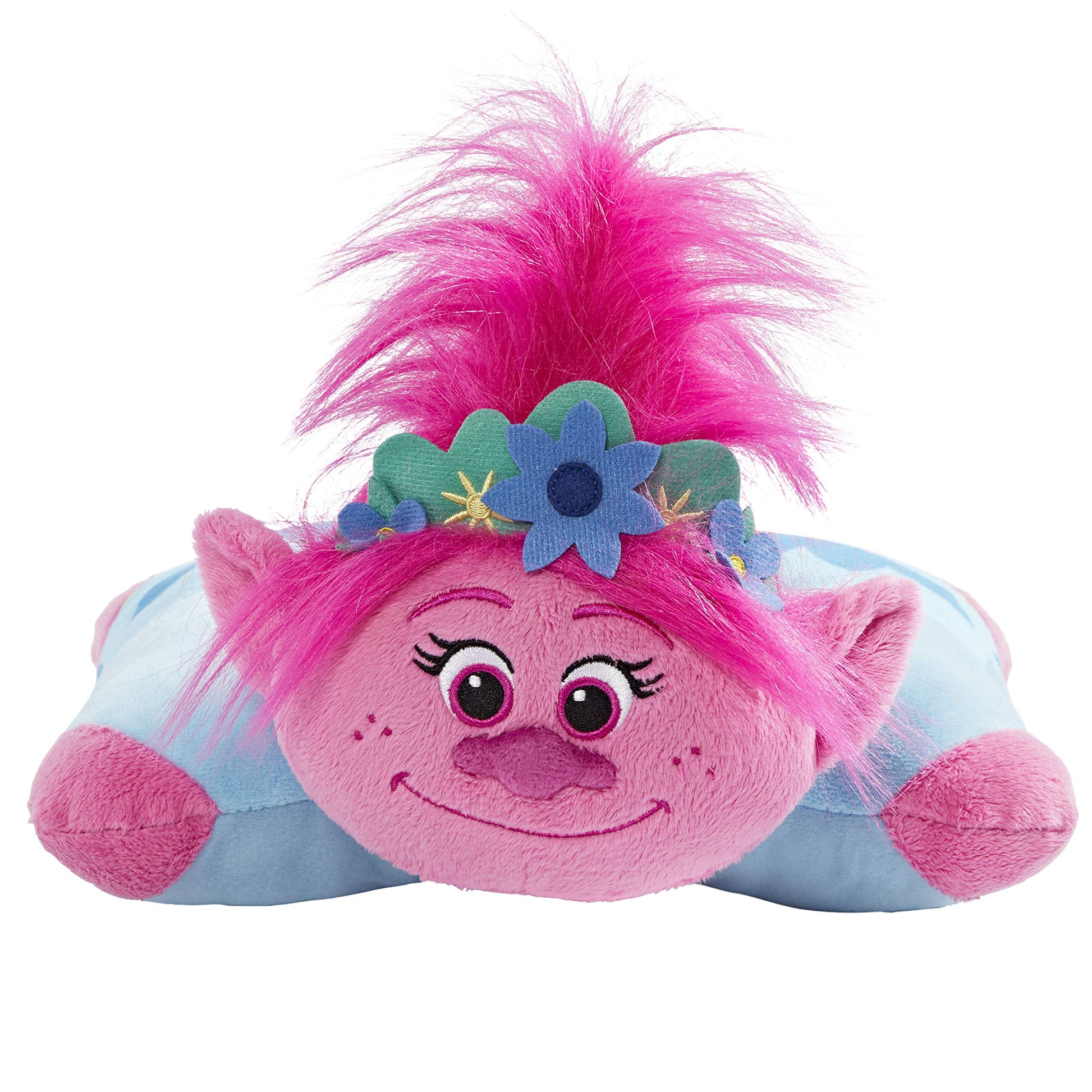 Pillow Pets DreamWorks Poppy Sleeptime Lite 11" - Trolls World Tour Stuffed Animal Plush Nightlight
