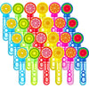 Sloosh 24 Pack Fruits Mini Bubble Wands (1 oz) for Kids, Summer Bubble Fun Activity, Easter, Themed Birthday Wedding, Assortment Party Favors Gift