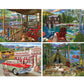 Bits and Pieces - 4-in-1 Multi-Pack Large 300 Piece Jigsaw Puzzles for Adults - Jigsaw Puzzle Set Bundle by Bigelow Illustrations, Completed Puzzle