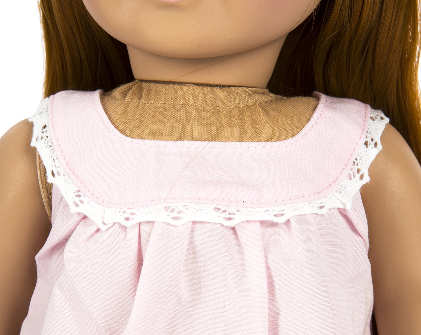 Springfield Collection by Fibre-Craft - Pink Pajamas with White Lace Trim - Fits All 18-Inch Dolls - Mix and Match! - For Ages 4 and Up