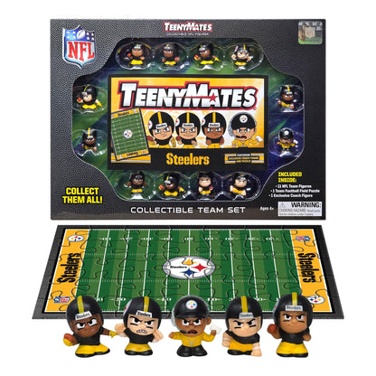 TeenyMates NFL Football Action Figures Gift Set, Pittsburgh Steelers