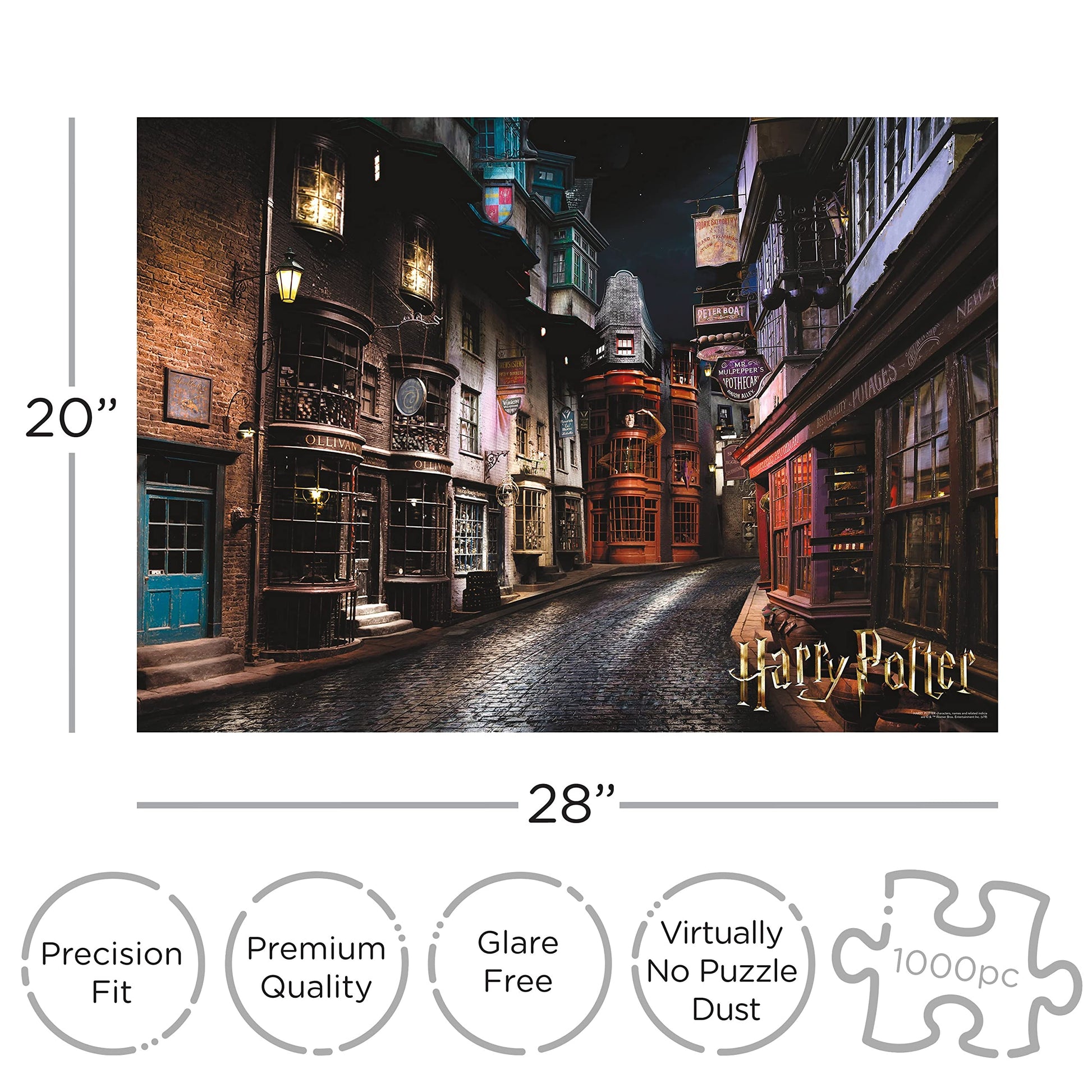 AQUARIUS Harry Potter Diagon Alley 1000 Piece Jigsaw Puzzle