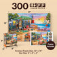 MasterPieces - 300 Piece Jigsaw Puzzle, Large EZ Grip Shapes, Oceanside Camping, Fun for Adults, Seniors, Family, Kids, Non-Glare Finish, 18"x24"