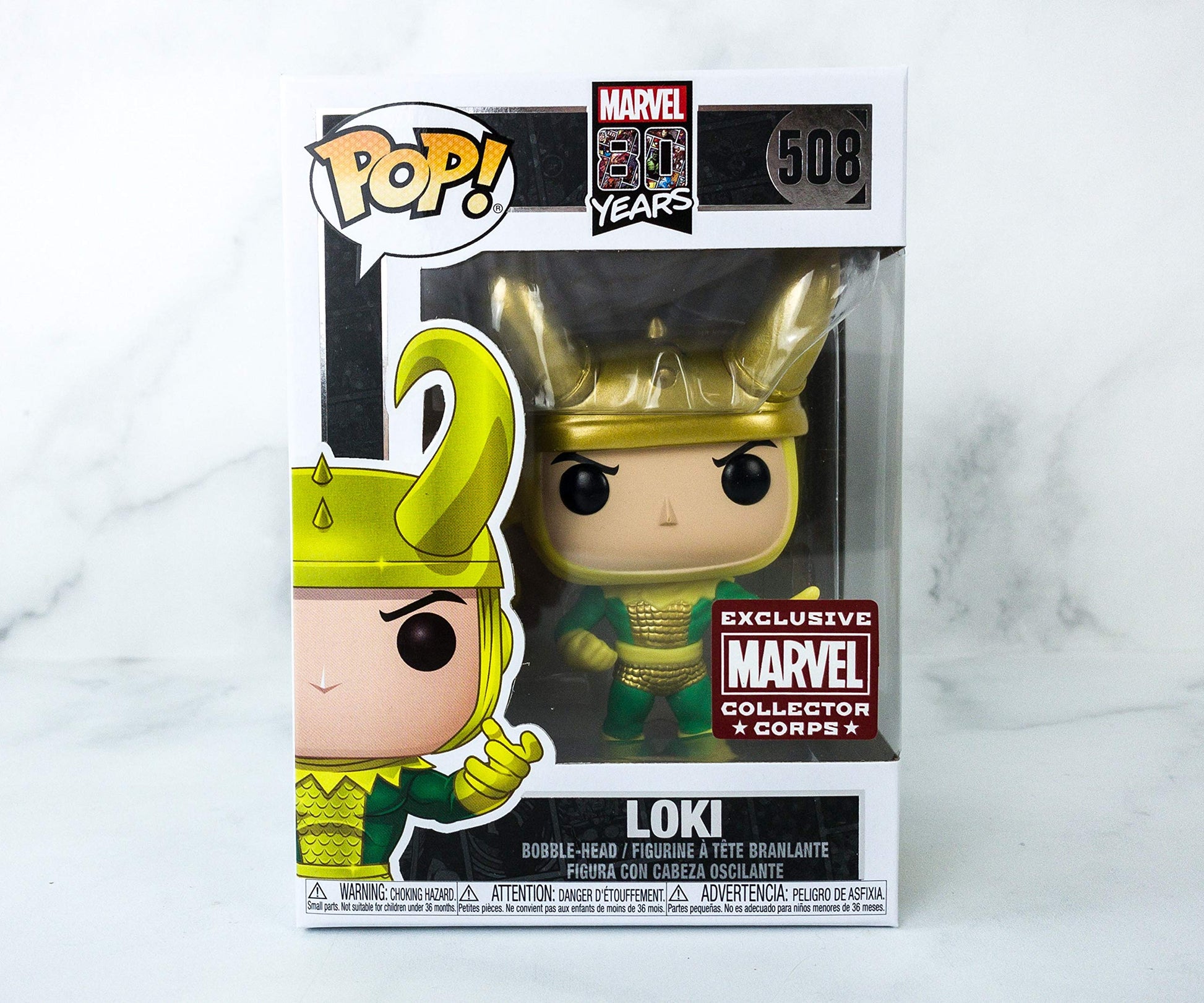 Funko Pop Marvel Collector Corps 80 Years LOKI First Appearance Exclusive