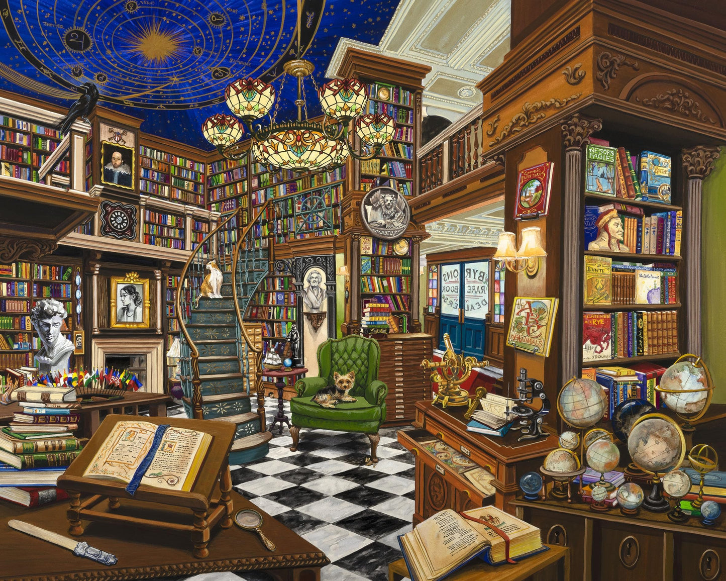 Ceaco - Rare Book Dealer - 1000 Large Piece Jigsaw Puzzle for Adults