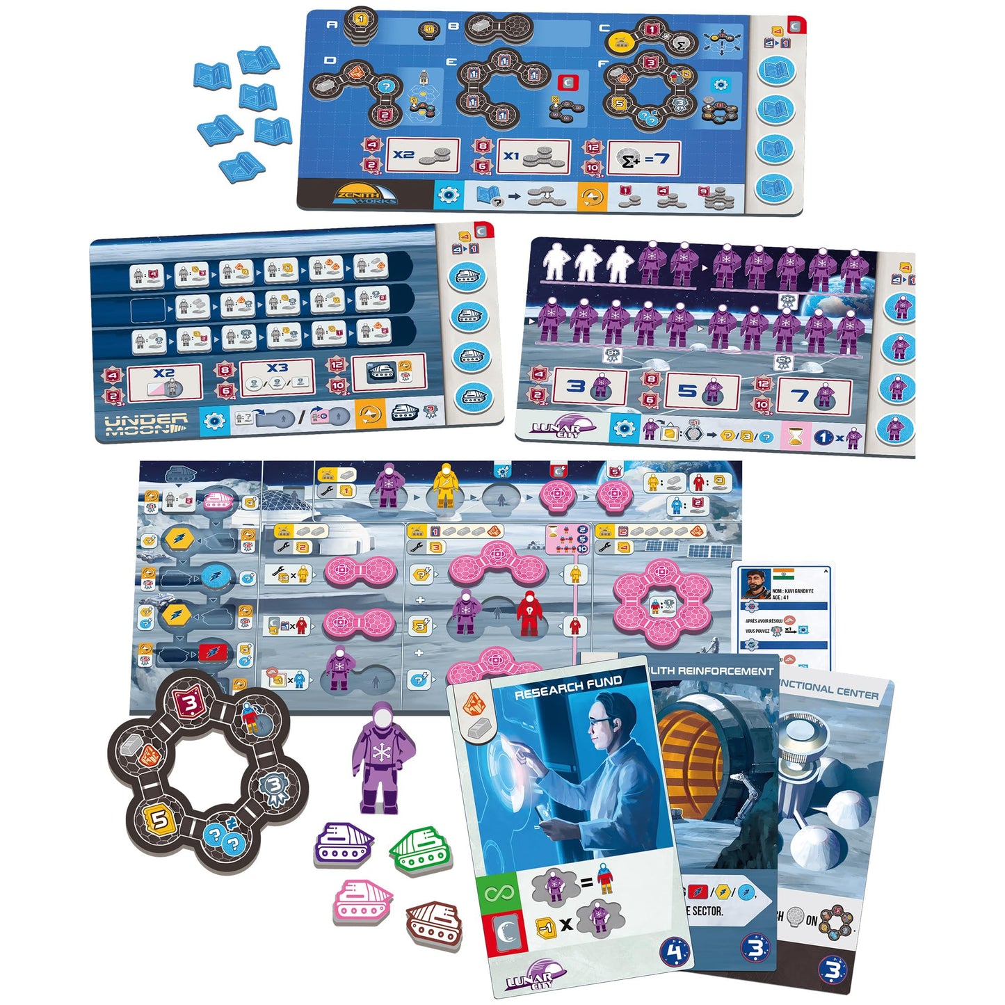 Shackleton Base Below Within Above Expansion - Strategy Board Game Expansion with Agency Leaders & Scoring Bonuses, Lunar Base Building Game Add-On