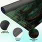 Auralvia Ultimate TCG Battle Set: 24"x14" Stitched Fantasy Playmat, 16 Dice & Carry Bag - Non-Slip 2mm Rubber Card Game Mat for Trading Card Games