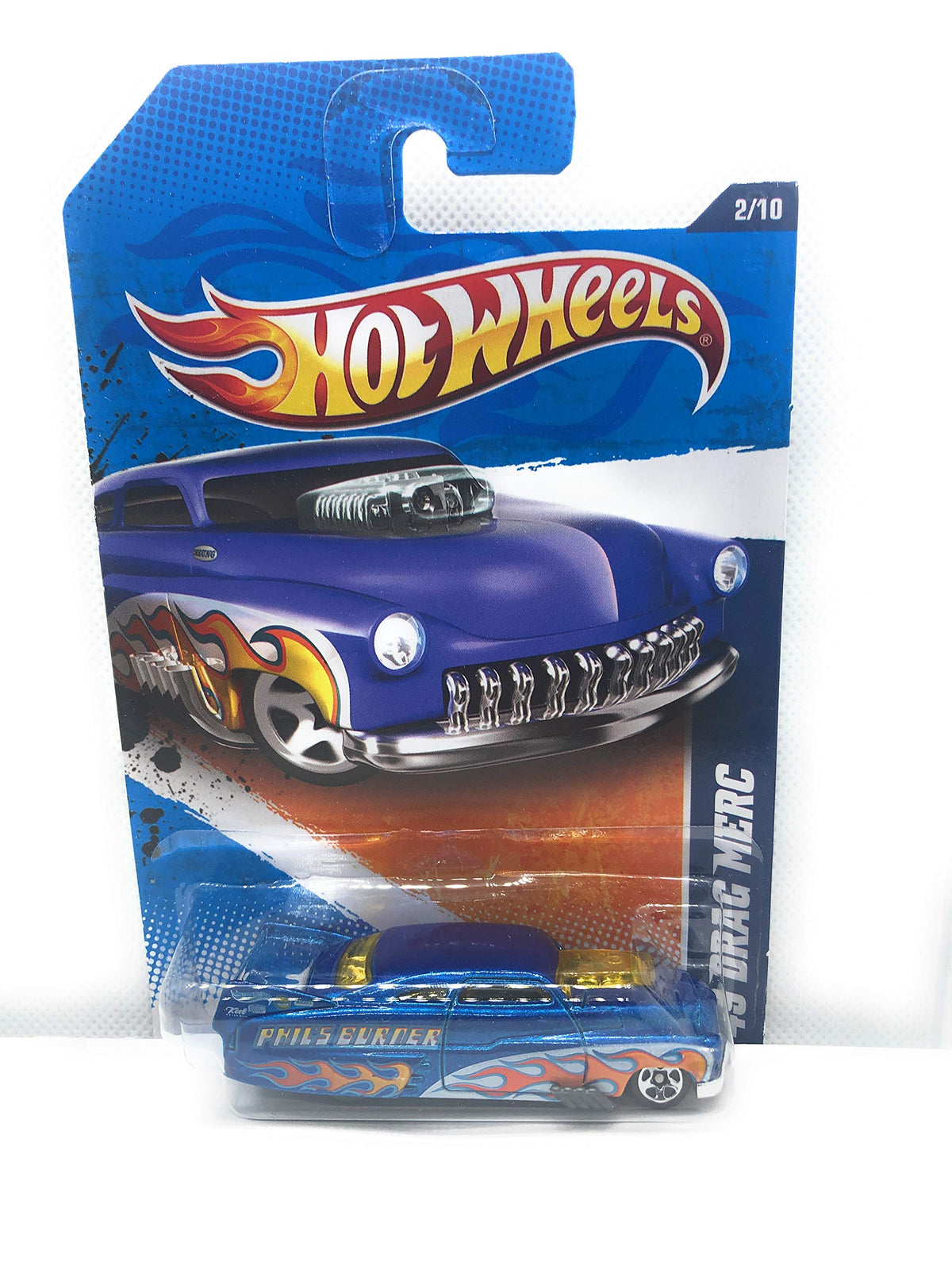 Mattel 2011 Hot Wheels Walmart Exclusive HW Drag Racers '49 Drag MERC Blue #122/244