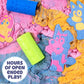 Horizon Group USA Bluey SLIMYGLOOP Slimy Sand Mold & Play Creations, 8-Piece Playset, 3 Scented Colors, Sensory Activity for Kids Ages 3, 4, 5, 6, 7