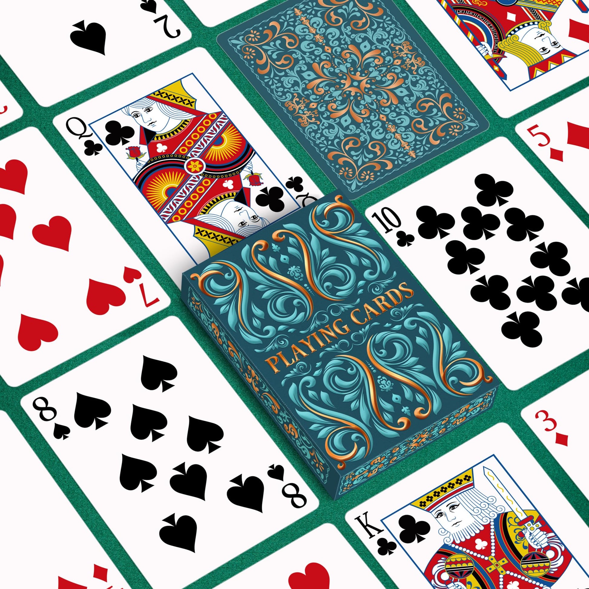 Wkchxd Playing Cards 2 Pack, Deck of Cards, Standard Playing Cards for Adult, Premium Poker Card Set, Deck of Playing Card