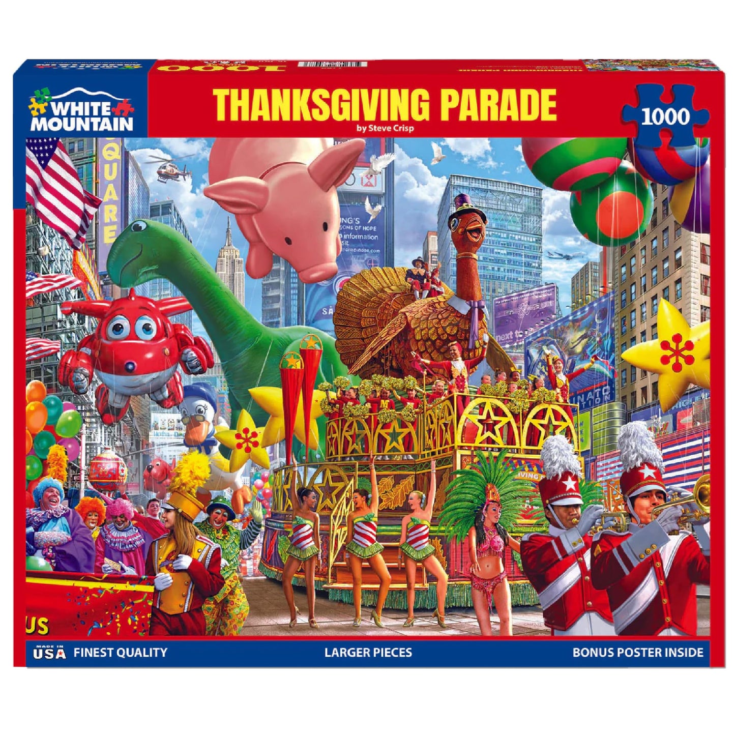 White Mountain 1000 Piece Jigsaw Puzzle, New York Thanksgiving Parade