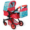 New - Fash n kolor® Baby Doll Stroller, Foldable Pram for Baby Doll - Cute Unicorn Design Doll Toy Stroller with Swiveling Wheel, Adjustable Handle