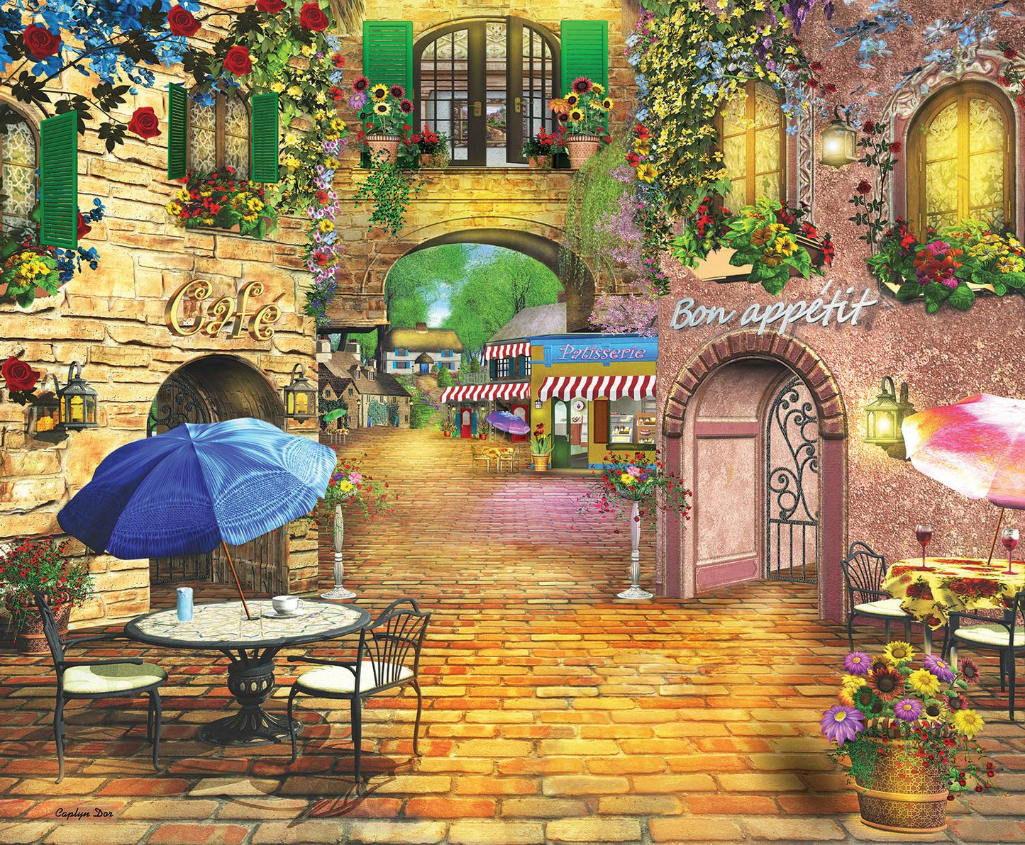 SUNSOUT INC - Enjoy the Day - 1000 pc Jigsaw Puzzle by Artist: Caplyn Dor - Finished Size 23" x 28" - MPN# 66550