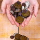 The Dragon's Hoard: 60 Real Metal Fantasy Coins with Leather Pouch | Board Game Accessory for Tabletop RPG Role-Play Strategy Games | Bronze, Silver