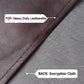 GSE Games & Sports Expert 9' Brown Heavy-Duty Leatherette Shuffleboard Table Cover for Shuffleboard Table Accessories