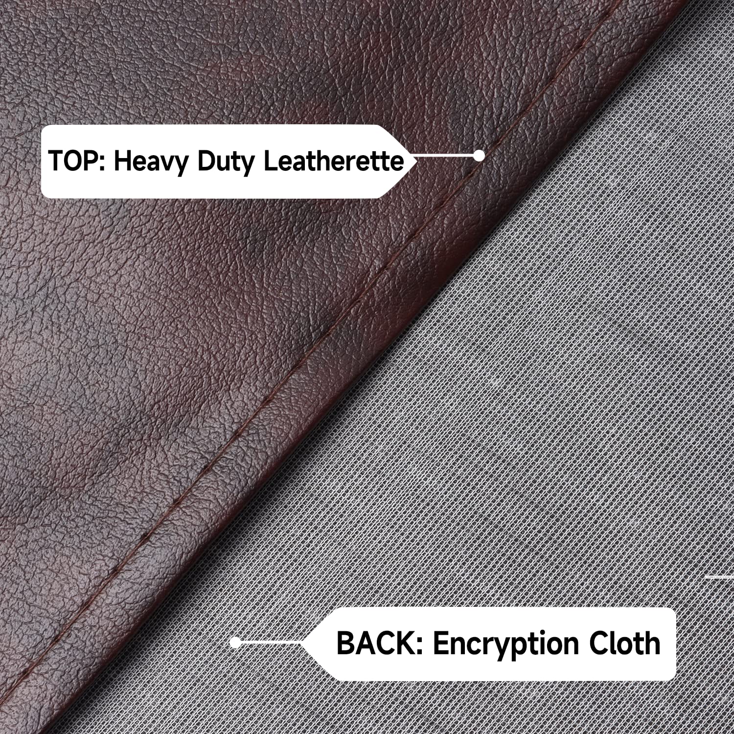 GSE Games & Sports Expert 9' Brown Heavy-Duty Leatherette Shuffleboard Table Cover for Shuffleboard Table Accessories